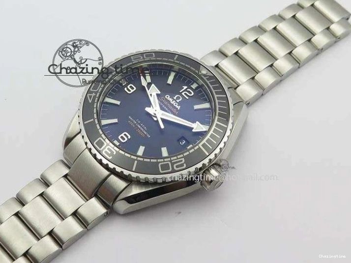 0710 Planet Ocean 2016 43.5mm SS Black Bezel BP 1:1 Best Edition Black Dial On SS Bracelet A GoodFit 8195